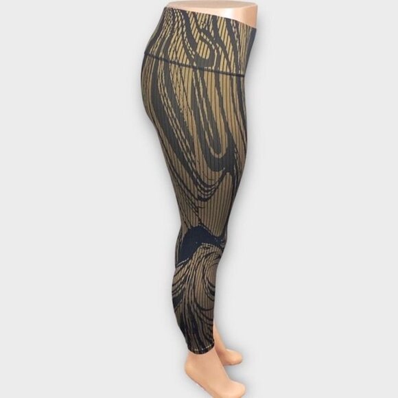 Sage Collective Jacquard Rib Knit Leggings Brown Sepia Tint Size,  Medium - Picture 4 of 9